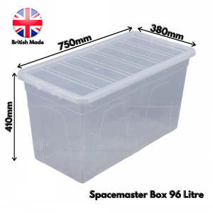 Spacemaster Storage Box & Lid Size 13 (96 Litre)